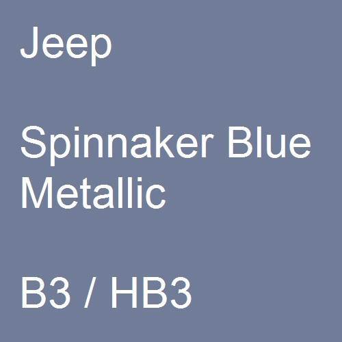 Jeep, Spinnaker Blue Metallic, B3 / HB3.